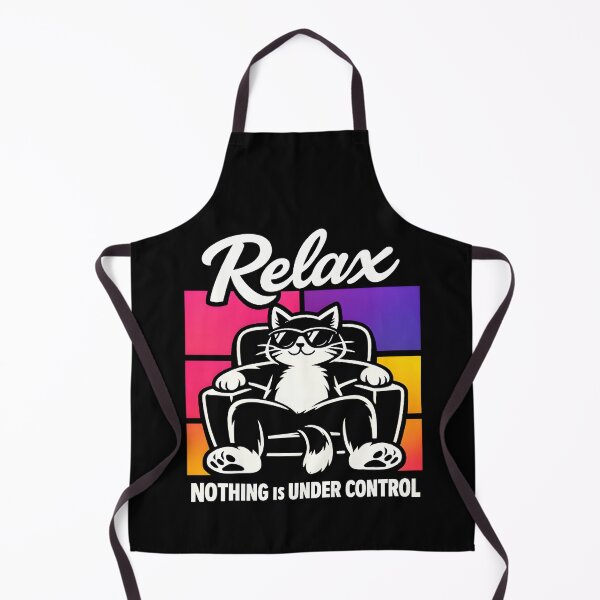 Item preview, Chill Cat Relax Meme Hoodie – Nothing Under Control Humor designed and sold by WAUZ.