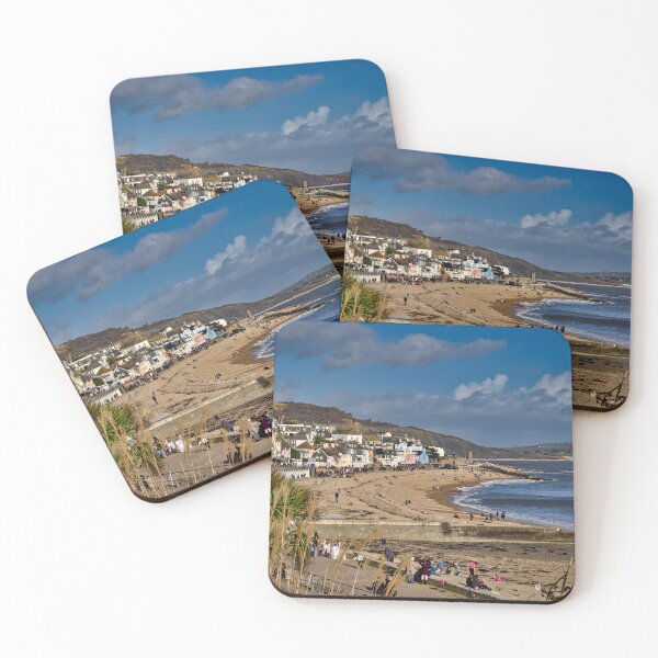 Item preview, Lyme Regis Seafront Dorset Photography Print | Jurassic Coast Harbour & English Seaside Wall Art designed and sold by leonwoods.