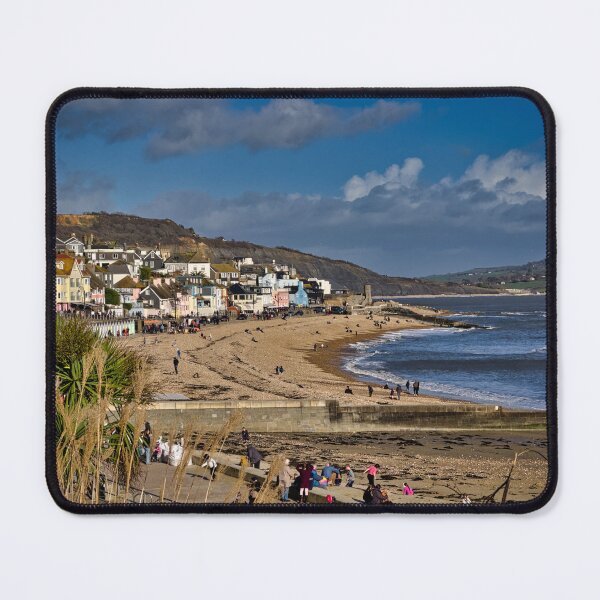 Item preview, Lyme Regis Seafront Dorset Photography Print | Jurassic Coast Harbour & English Seaside Wall Art designed and sold by leonwoods.