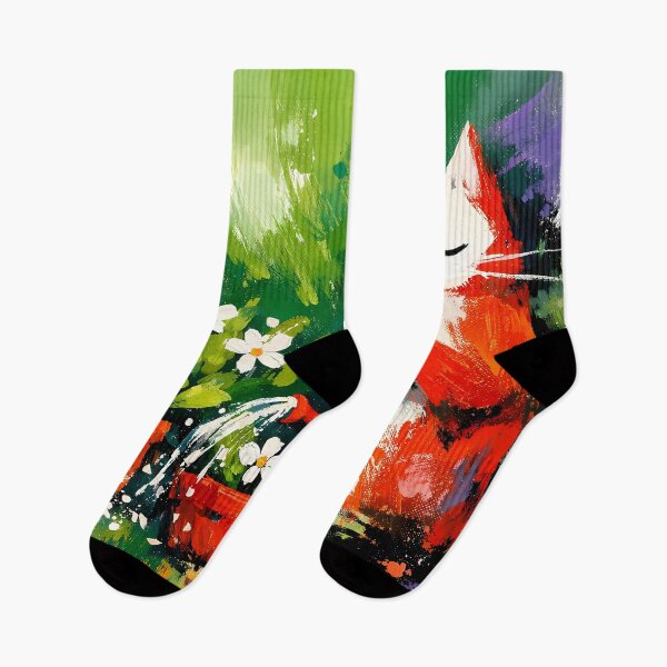 Item preview, Playful Cat Watering Flowers designed and sold by cuprum.