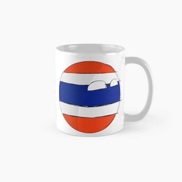 Item preview, Thailand Countryball - Cute Thai Flag Polandball Art designed and sold by YoThinIT.