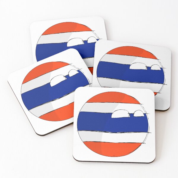 Item preview, Thailand Countryball - Cute Thai Flag Polandball Art designed and sold by YoThinIT.