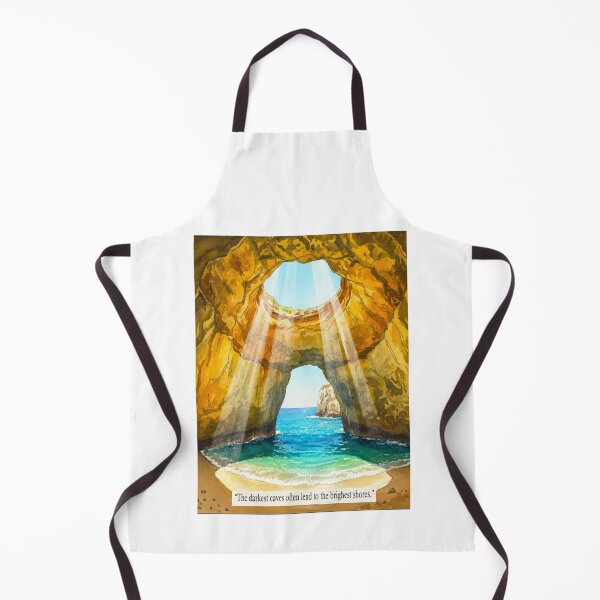 Item preview, Benagil Cave Portugal - Algarve Coastal Watercolor designed and sold by TheDesignDen21.