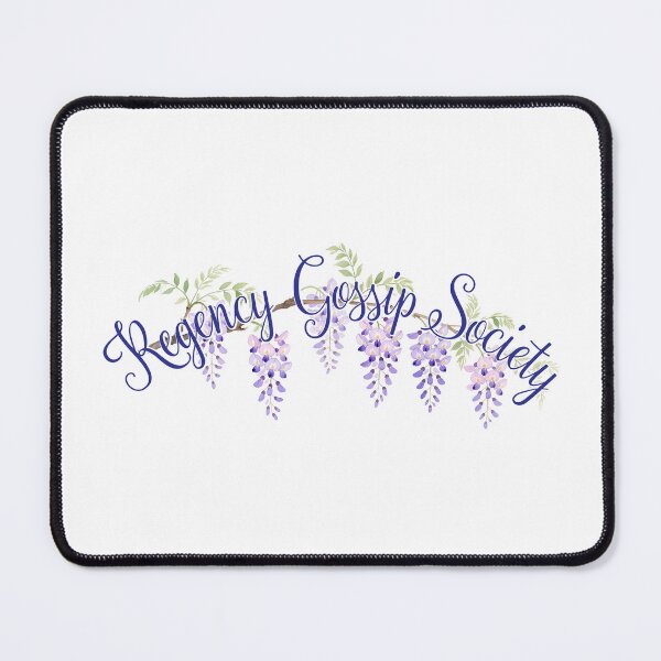 Item preview, Regency Gossip Society Wisteria Floral Quote Print designed and sold by Olhapro.