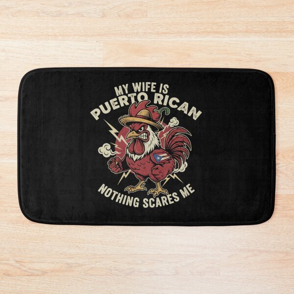 Item preview, My Wife Is Puerto Rican Nothing Scares Me - Fierce Boricua Pride designed and sold by MIMSCorneR.