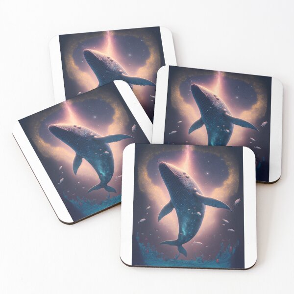Item preview, Cosmic Stellar Whale - Whale Art with Nebula and Stars designed and sold by Hipatye26.