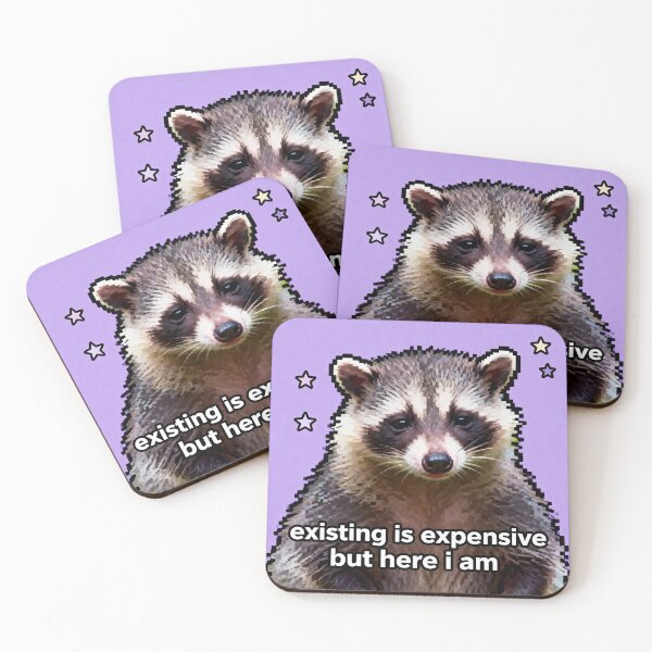 Item preview, Existing Is Expensive Possum - Relatable Meme designed and sold by PictorialWhimsy.
