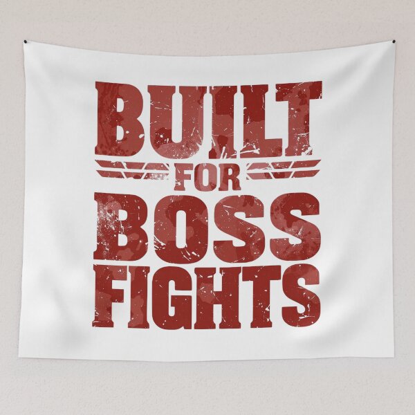 Item preview, Built For Boss Fights Gamer Motivation Quote designed and sold by Katzpy.