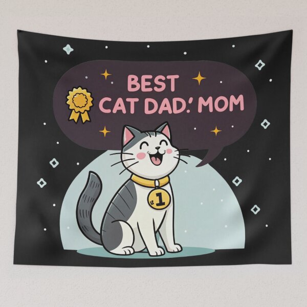 Item preview, Best Cat Dad Mom - Cute Cat Award Design designed and sold by Artiviose.