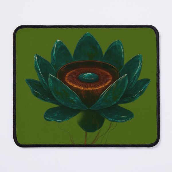 Item preview, visionary cosmic emerald lotus designed and sold by Ecosetereos.