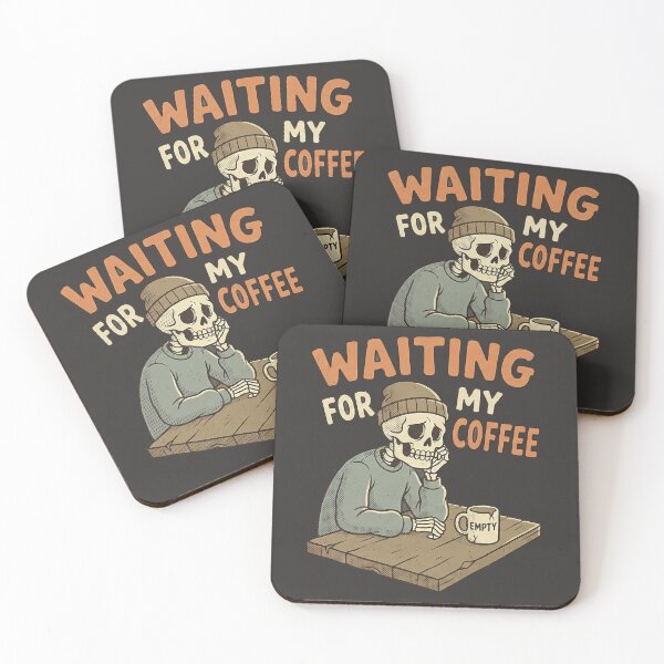 Item preview, Funny Skeleton Waiting For Coffee - Ramadan Fasting Humor designed and sold by chihab21.