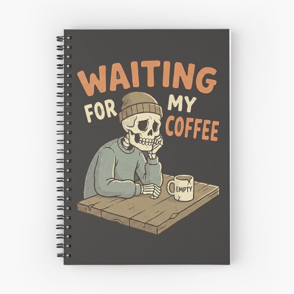 Item preview, Funny Skeleton Waiting For Coffee - Ramadan Fasting Humor designed and sold by chihab21.