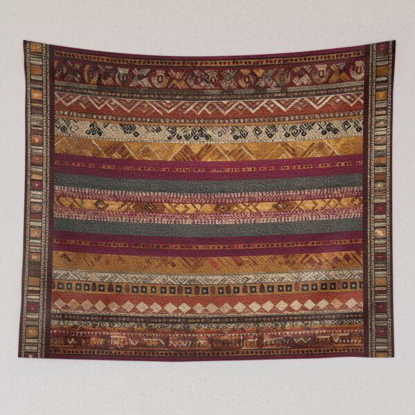 Item preview, Moroccan Rug Berber Wool Warm Deep Red Carpet designed and sold by GrinGalore.