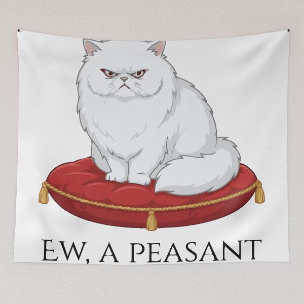 Item preview, Ew A Peasant Funny Disgusted Persian Cat designed and sold by Petzzz.