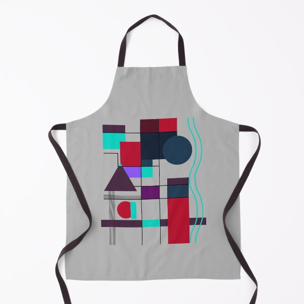 Item preview, Abstract Geometric Composition Red Cyan Purple Modern Art Design designed and sold by ViviNyks.
