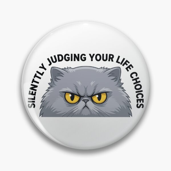 Item preview, Silently Judging Your Life Choices Persian Cat designed and sold by Petzzz.