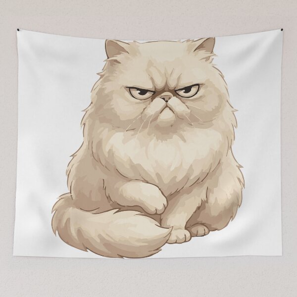 Item preview, I Find You Unacceptable Grumpy Persian Cat designed and sold by Petzzz.