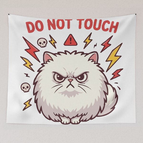 Item preview, Do Not Touch The Royal Fluff Persian Cat designed and sold by Petzzz.