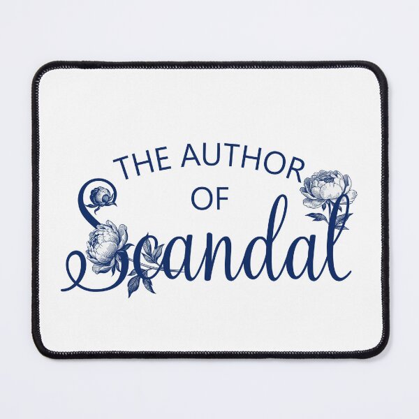 Item preview, The Author of Scandal Regency Bookish Quote Print designed and sold by Olhapro.