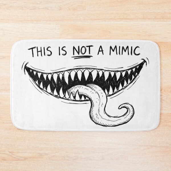 Item preview, This Is Not A Mimic Hand Drawn Monster Mouth RPG designed and sold by Fenay Designs.