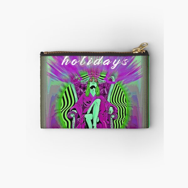 Item preview, Happy Holidays – Psychedelic Neon Surreal Art designed and sold by ANIARTONLINE.