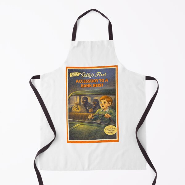 Item preview, Billy's First Accessory to a Bank Heist funny retro design designed and sold by The Sporty Nerd.