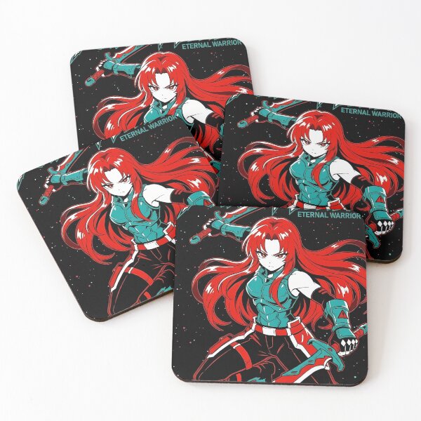 Item preview, Scarlet Blade Eternal Warrior - Red Hair Anime Sword Girl Art designed and sold by MugenAnime.