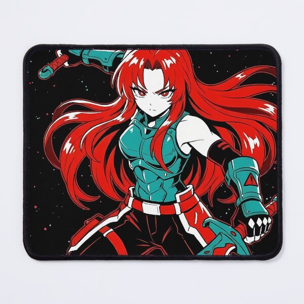 Item preview, Scarlet Blade Eternal Warrior - Red Hair Anime Sword Girl Art designed and sold by MugenAnime.