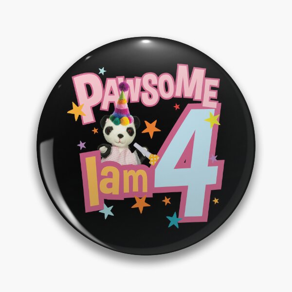 Item preview, Sooty Soo I Am Four 4th Birthday Pawsome Kids designed and sold by All-And-Every.