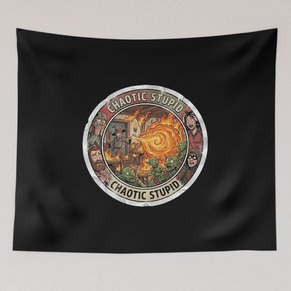 Item preview, Chaotic Stupid Funny Wizard Fireball RPG Party designed and sold by Fenay Designs.