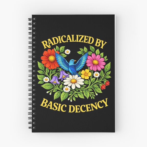 Item preview, Floral Radicalized by Basic Decency Feminist Activist designed and sold by gear-posters.