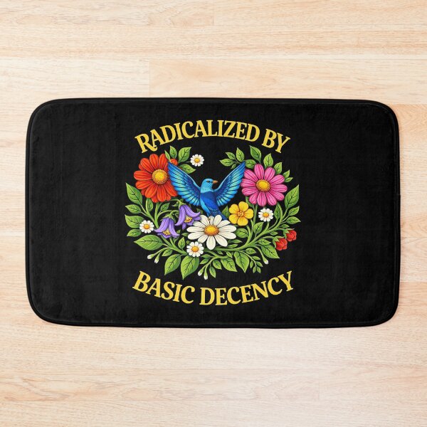 Item preview, Floral Radicalized by Basic Decency Feminist Activist  designed and sold by gear-posters.