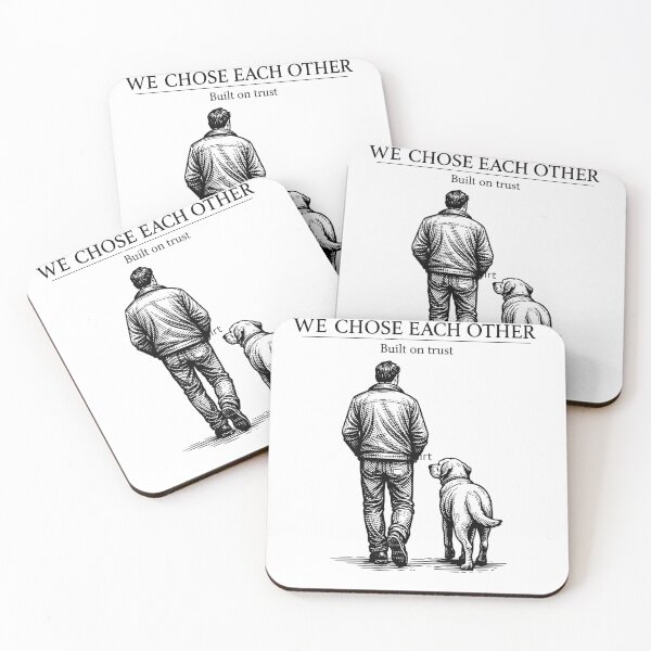 Item preview, We Chose Each Other – Built on Trust | Minimal Dog & Human Bond Design designed and sold by bazstees54.