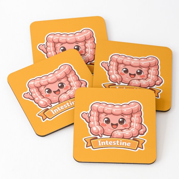 Item preview, Digestive System Cute Intestine Medical Illustration designed and sold by SplashTastic.