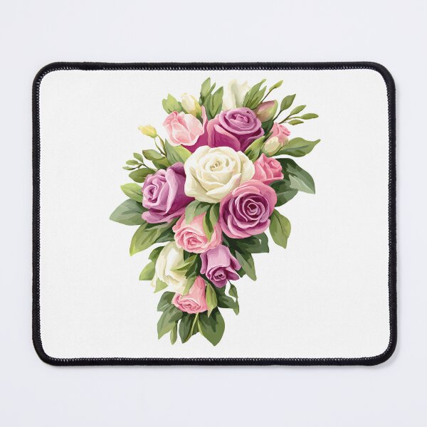 Item preview, Pastel Rose Bouquet - Soft Elegant Romantic Floral Art Print designed and sold by DesignArtist.ia.