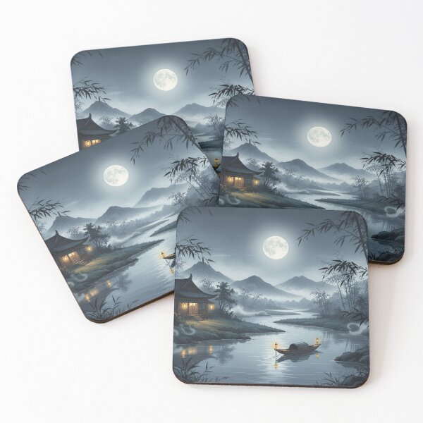 Item preview, Moonlit idyll by a river designed and sold by Sigtrix.