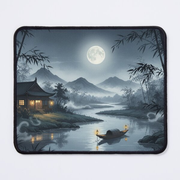 Item preview, Moonlit idyll by a river designed and sold by Sigtrix.