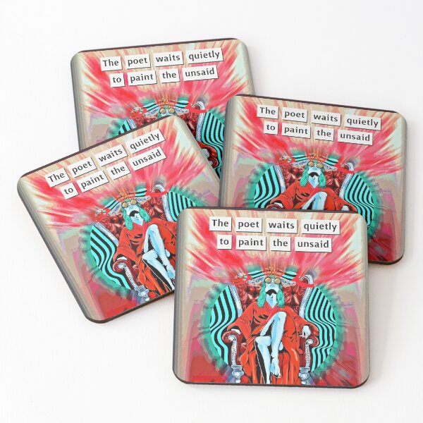 Item preview, The Poet Waits Quietly – Psychedelic Surreal Art Print designed and sold by ANIARTONLINE.