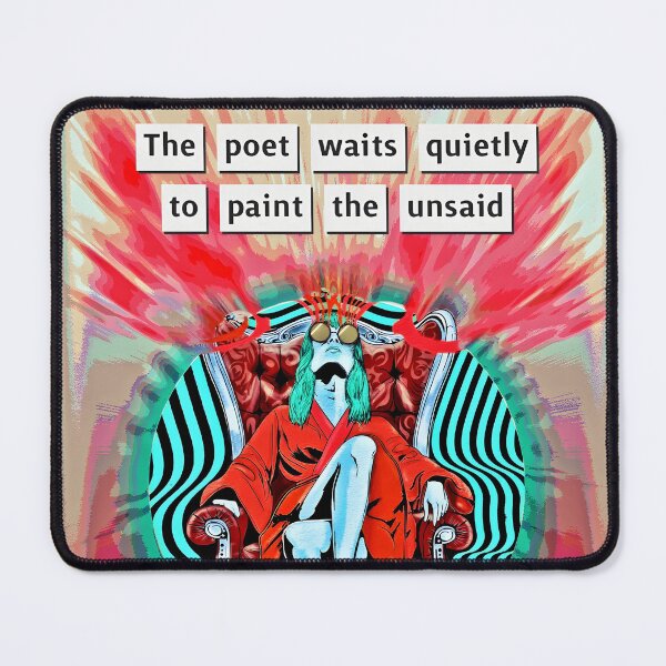 Item preview, The Poet Waits Quietly – Psychedelic Surreal Art Print designed and sold by ANIARTONLINE.