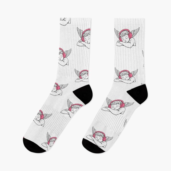 Item preview, Sleeping Cupid Angel Pink Headphones Streetwear Music Lover designed and sold by w1ckerman.