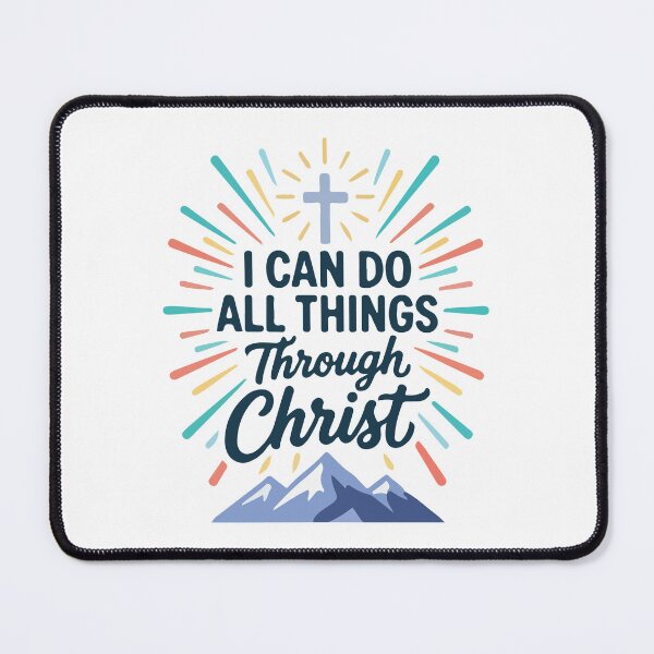 Item preview, I Can Do All Things Through Christ Christian Bible Verse – Philippians 4:13 Faith Motivational  designed and sold by stylishdzign.
