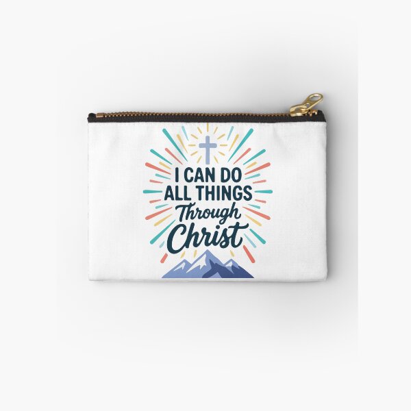 Item preview, I Can Do All Things Through Christ Christian Bible Verse – Philippians 4:13 Faith Motivational  designed and sold by stylishdzign.