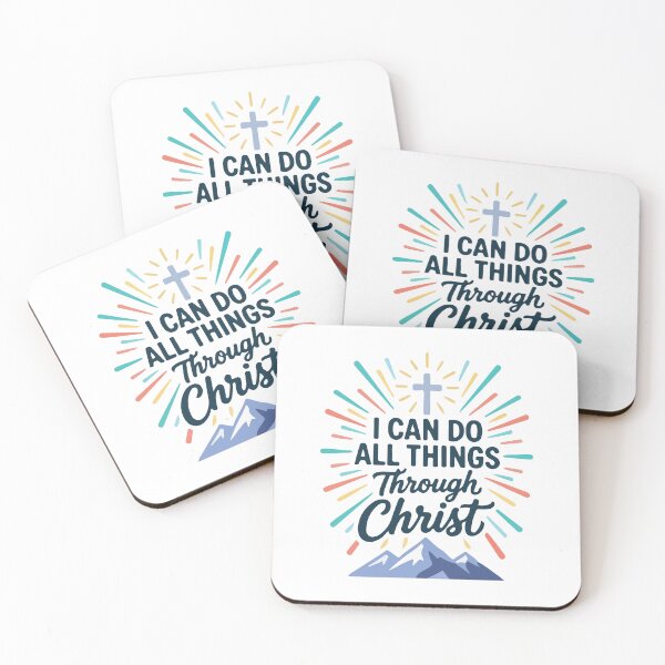 Item preview, I Can Do All Things Through Christ Christian Bible Verse – Philippians 4:13 Faith Motivational  designed and sold by stylishdzign.