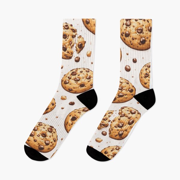 Item preview, Chocolate Chip Cookie Seamless Pattern designed and sold by Lunara Glow.
