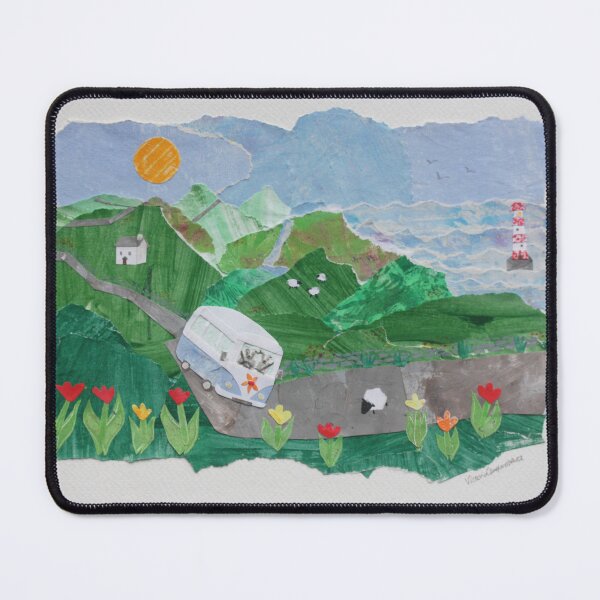 Item preview, Campervan Collage With a View designed and sold by CreamTeaAndTails.
