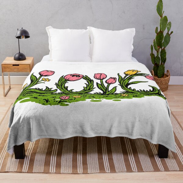 Item preview, LOVE Tulip Garden Lettering designed and sold by trajeado14.