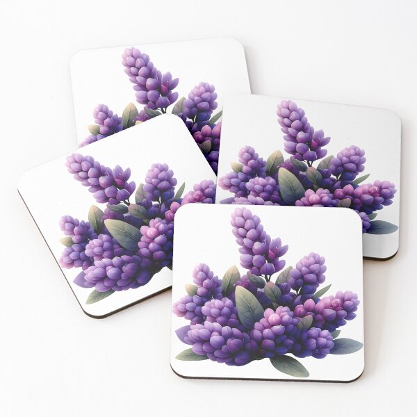 Item preview, Lilac Hyacinth Bouquet - Elegant Romantic Purple Floral Art Print designed and sold by DesignArtist.ia.