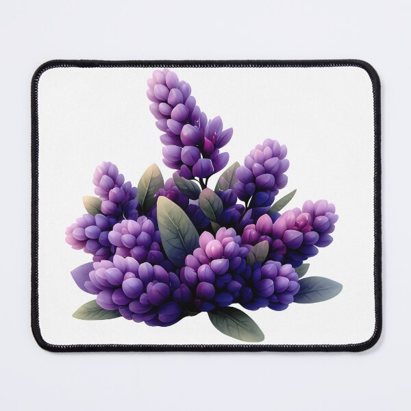 Item preview, Lilac Hyacinth Bouquet - Elegant Romantic Purple Floral Art Print designed and sold by DesignArtist.ia.