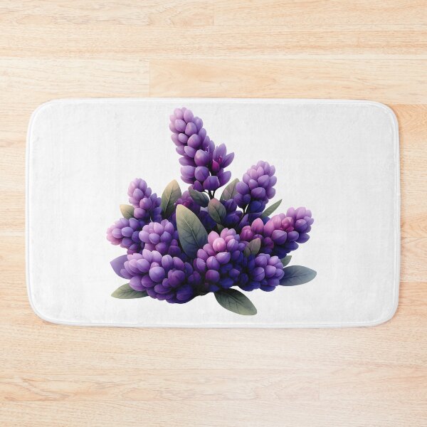 Item preview, Lilac Hyacinth Bouquet - Elegant Romantic Purple Floral Art Print designed and sold by DesignArtist.ia.