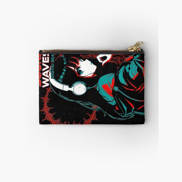 Item preview, Sound Waves Digital Beats - Glitch Anime Music Aesthetic Art designed and sold by MugenAnime.